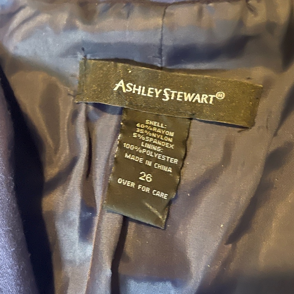 Ashley Stewart size 26 Blue Blazer and matching Blue Pant Outfit - Picture 7 of 9